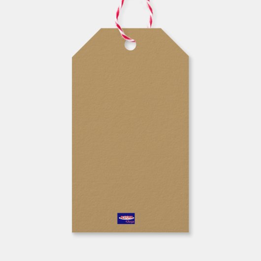 Pumpkin Pattern Gift Label Cadeaulabel (Achterkant)