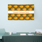 Pumpkin Pattern Halloween Party Spandoek (Beurs)