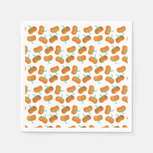 Pumpkin Pattern Herfst Autumn Oranje Green Servet