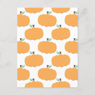 Pumpkin Pattern Holiday Briefkaart