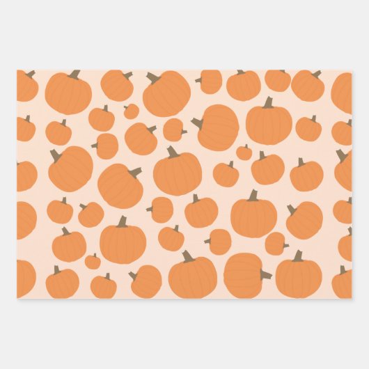 Pumpkin Pattern Inpakpapier Vel (Voorkant 3)