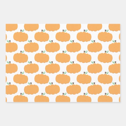 Pumpkin Pattern Inpakpapier Vel (Voorkant 3)