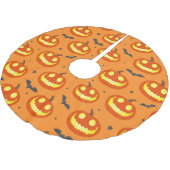 Pumpkin Pattern Oranje Herfst Kerstboom Rok (Gekanteld)