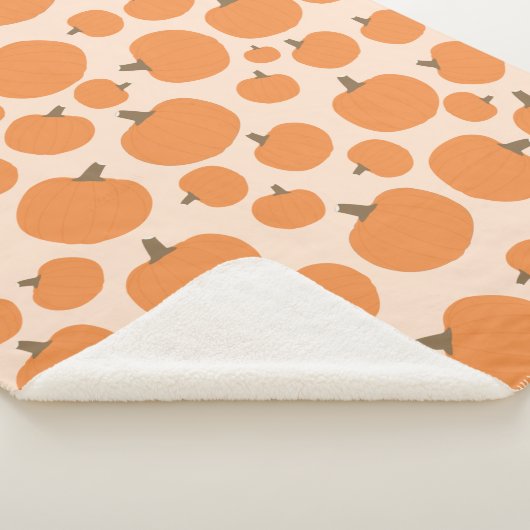 Pumpkin Pattern Sherpa Deken (3/4)