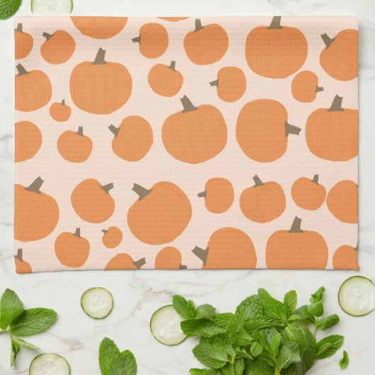 Pumpkin Pattern Theedoek (Gevouwen)