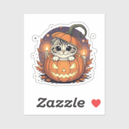 Pumpkin Peek Fold – Schattigee Schotse Vouw Hallow Sticker