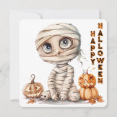 Pumpkin Perch - Mummie in het herfststof (Voorkant)