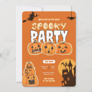 Pumpkin Perfection Halloween Party Uitnodiging