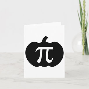 Pumpkin Pi Pie Wiskunde leraar Halloween Funny Chr Kaart