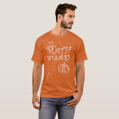 Pumpkin Pi Pie Wizard Pet Wiskunde Leraar Hallowee T-shirt (Voorkant volledig)