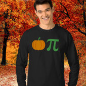 Pumpkin Pi Wiskunde Tshirt met lange mouwen