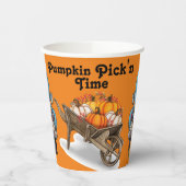 Pumpkin Pick'n Time Papieren Bekers (Links)