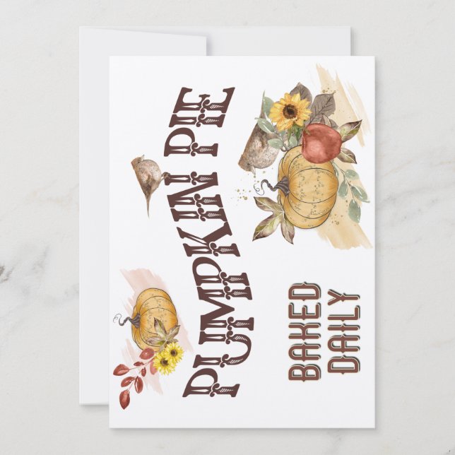 PUMPKIN PIE (Voorkant)