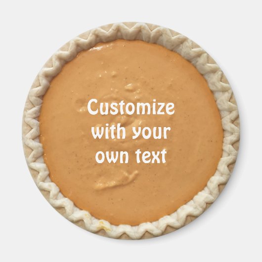 Pumpkin Pie aangepaste tekst Magneet (Voorkant)