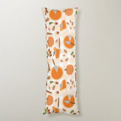Pumpkin Pie Autumn Herfst Pattern Lichaamskussen (Achterkant (Verticaal))