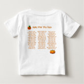 Pumpkin Pie Birthday Shirt (Achterkant)