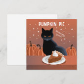 Pumpkin Pie card (Voorkant / Achterkant)