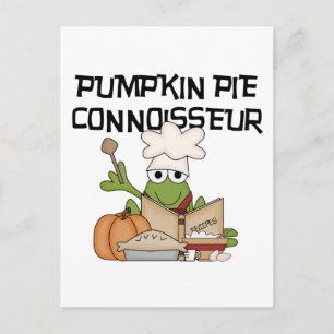 Pumpkin Pie Connoisseur Tshirts en Gifts Briefkaart