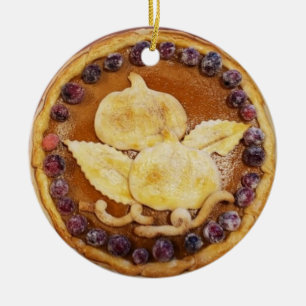 Pumpkin Pie Food Keramisch Ornament