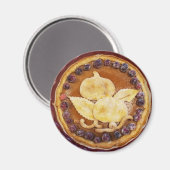 Pumpkin Pie Food Photo Magnet Magneet (Voorkant / Achterkant)