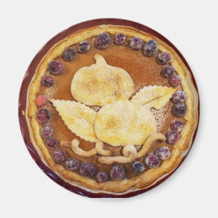 Pumpkin Pie Food Photo Magnet Magneet