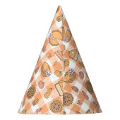 Pumpkin Pie Gingham Feesthoedjes (Achterkant)