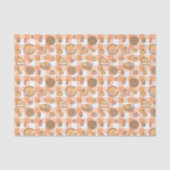 Pumpkin Pie Gingham Tissue Paper Tissuepapier (Voorkant)