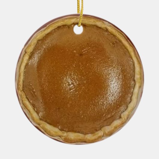 Pumpkin Pie Kerstmis Keramisch Ornament (Voorkant)