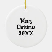 Pumpkin Pie Kerstmis Keramisch Ornament (Achterkant)