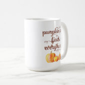 Pumpkin Pie lost alles Funny Herfst Quote op Koffiemok (Voorkant rechts)