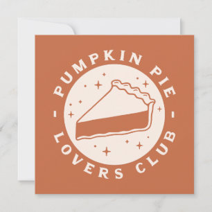 Pumpkin Pie Lovers Club Kaart