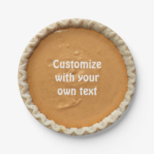 Pumpkin Pie Papieren Bordje