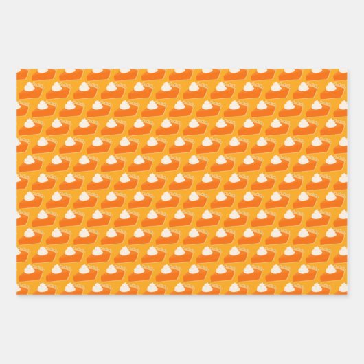 Pumpkin Pie Pattern Inpakpapier Vel (Voorkant 2)