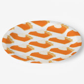 Pumpkin Pie Pattern Papieren Bordje (Gekanteld)