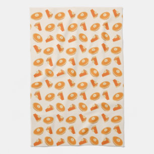 Pumpkin Pie Pattern Theedoek