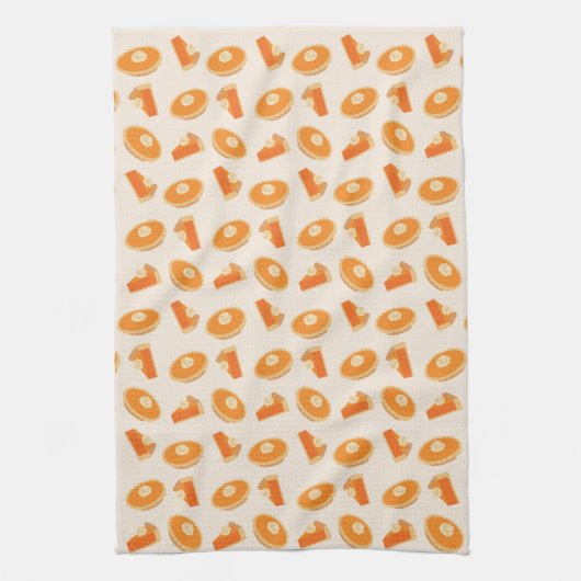 Pumpkin Pie Pattern Theedoek (Verticaal)