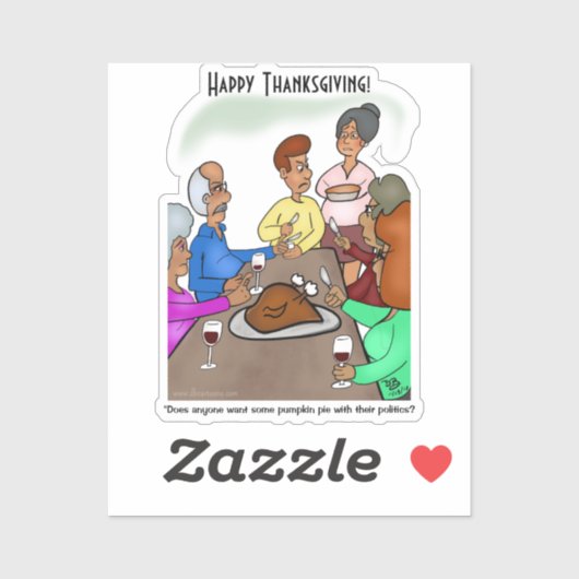 Pumpkin Pie Politics Custom Cut Stickers (Vel)