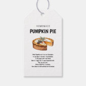 Pumpkin Pie Recept Gift Labels - Feestelijk en Gez Cadeaulabel (Voorkant)