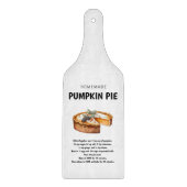Pumpkin Pie Recept Thanksgiving Gift Snijplank (Voorkant)