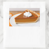 Pumpkin Pie Rechthoekige Sticker (Tas)