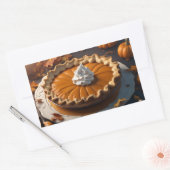 Pumpkin Pie Rechthoekige Sticker (Envelop)