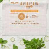 Pumpkin Pie Recipe Kitchen Towel Theedoek (Gevouwen)