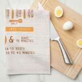 Pumpkin Pie Recipe Kitchen Towel Theedoek (Quarter Fold)