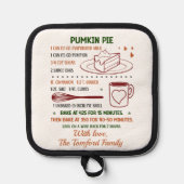 Pumpkin Pie Recipe Pannenlap (Voorkant)