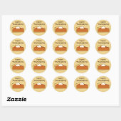 Pumpkin Pie Ronde Sticker (Vel)