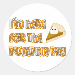 Pumpkin Pie Ronde Sticker