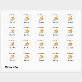Pumpkin Pie Ronde Sticker (Vel)