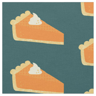 Pumpkin Pie Slice Fabric Patroon Stof