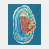 Pumpkin Pie Slice Fleece Deken (Voorkant)