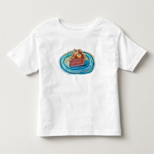 Pumpkin Pie Slice Kinder Shirts (Voorkant)